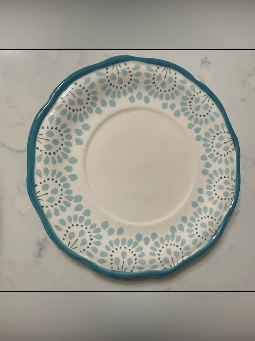 Pioneer Woman Ceramic Colander Strainer & Drip Plate Flea Market Pattern